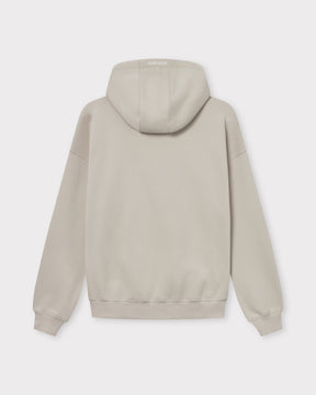 Beige oversized Zip-Hoodie 'Caleb' von Johnny Urban, Rückansicht mit Kapuze und elastischen Bündchen