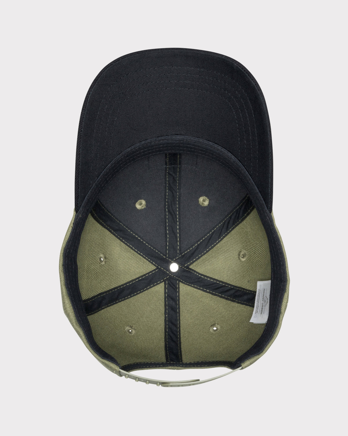Curved Baseball-Cap 'Dean' von Johnny Urban in grün-schwarz von innen mit verstellbarem Riemen