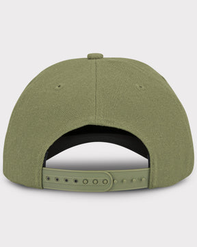 Grüne verstellbare Baseball-Cap 'Dean' mit gekrümmtem Schirm, Rückansicht