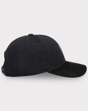 Schwarze Baseballcap 'Dean' mit gebogenem Schirm und verstellbarem Verschluss