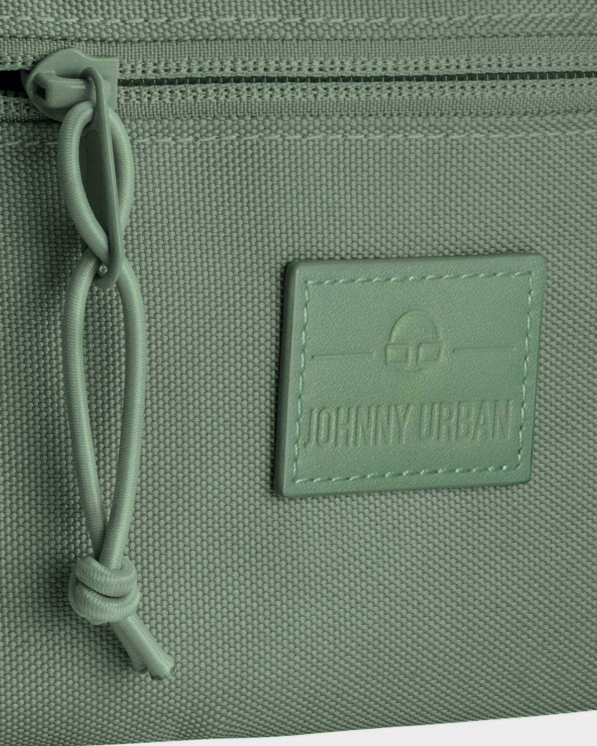 Grüne Bauchtasche 'Erik Small' von Johnny Urban mit Reißverschluss und Logopatch