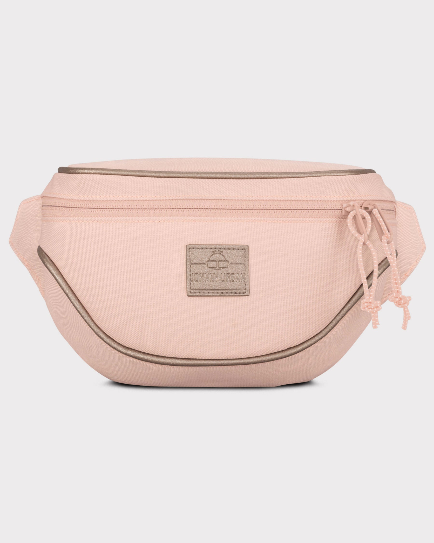 Rosa Bauchtasche 'Ben' von Johnny Urban mit Reißverschluss und grauen Details