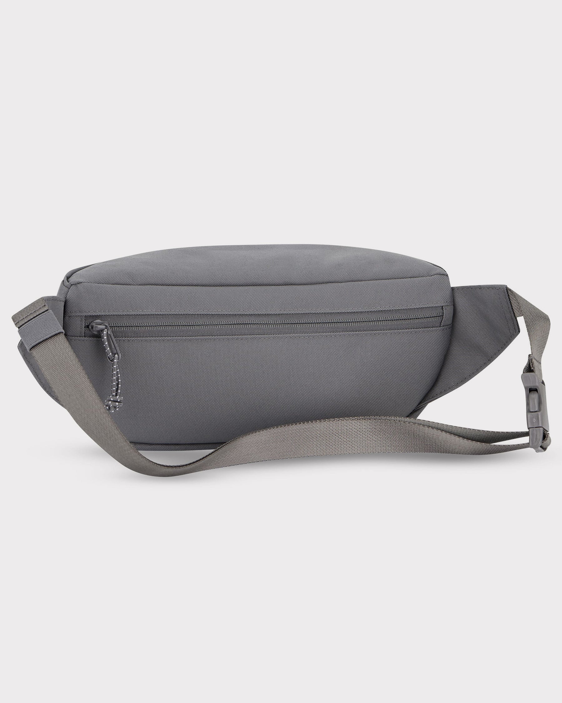 Graue Bauchtasche 'Tom' für Herren aus robustem Material mit verstellbarem Gurt