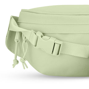 Bauchtasche Tom in hellem Stoff mit verstellbarem Gurt und doppeltem Reißverschluss