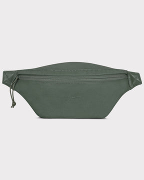 Grüne Bauchtasche 'Toni' aus Kunstleder mit Reißverschluss und dezentem Johnny Urban Logo