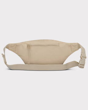 Beige Bauchtasche 'Toni' aus Kunstleder mit Reißverschluss und verstellbarem Gurt