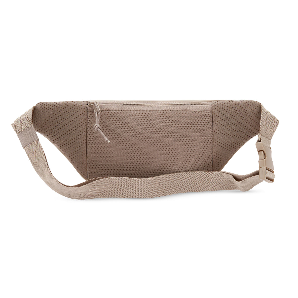 Beige Bauchtasche 'Riley' mit Reißverschluss und verstellbarem Gurt