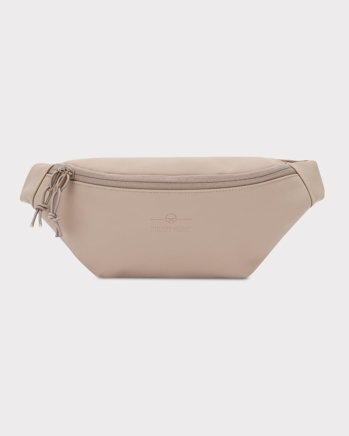 Beige Bauchtasche 'Riley' von Johnny Urban mit Reißverschluss und Logo geprägt