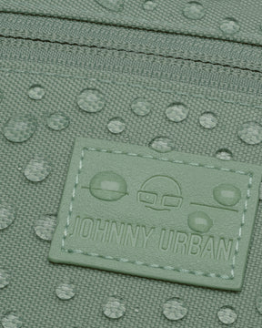 Grüne wasserabweisende Bauchtasche 'Erik Small' mit 'Johnny Urban'-Logo auf der Vorderseite