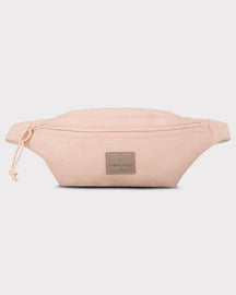 Rosa Canvas-Bauchtasche 'Toni' von Johnny Urban mit Reißverschluss und Logo-Patch