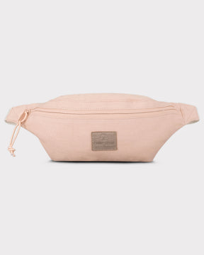 Rosa Canvas-Bauchtasche 'Toni' von Johnny Urban mit Reißverschluss und Logo-Patch