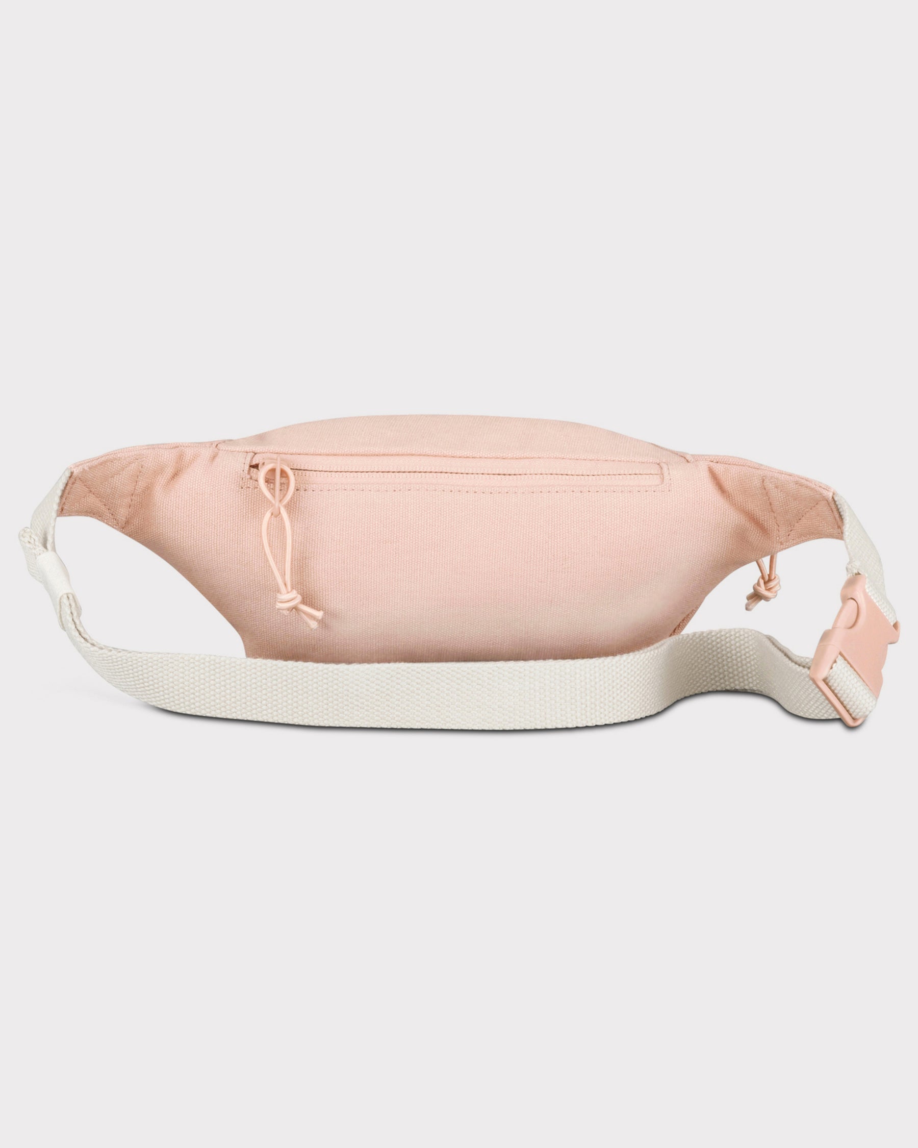 Rosa-weiße Bauchtasche 'Toni' aus Canvas mit Reißverschluss und verstellbarem Gurt
