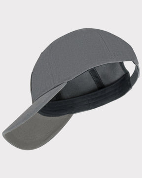 Dunkelgraue unisex Cap 'Dean' mit gebogenem Schirm und verstellbarem Verschluss