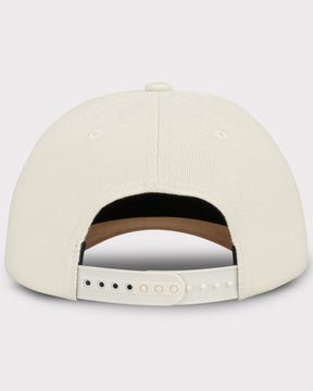 Beige verstellbare Cap 'Dean' mit gebogenem Schirm und Plastikverschluss hinten