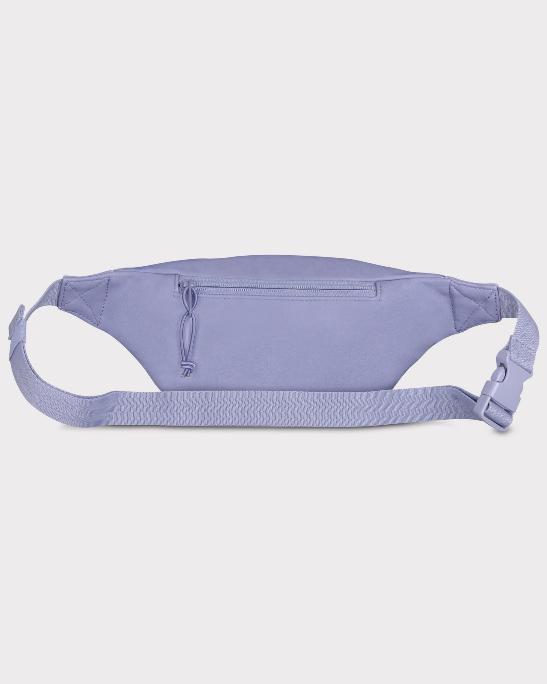 Lila Kunstleder Bauchtasche 'Toni' mit Reißverschluss und verstellbarem Gurt