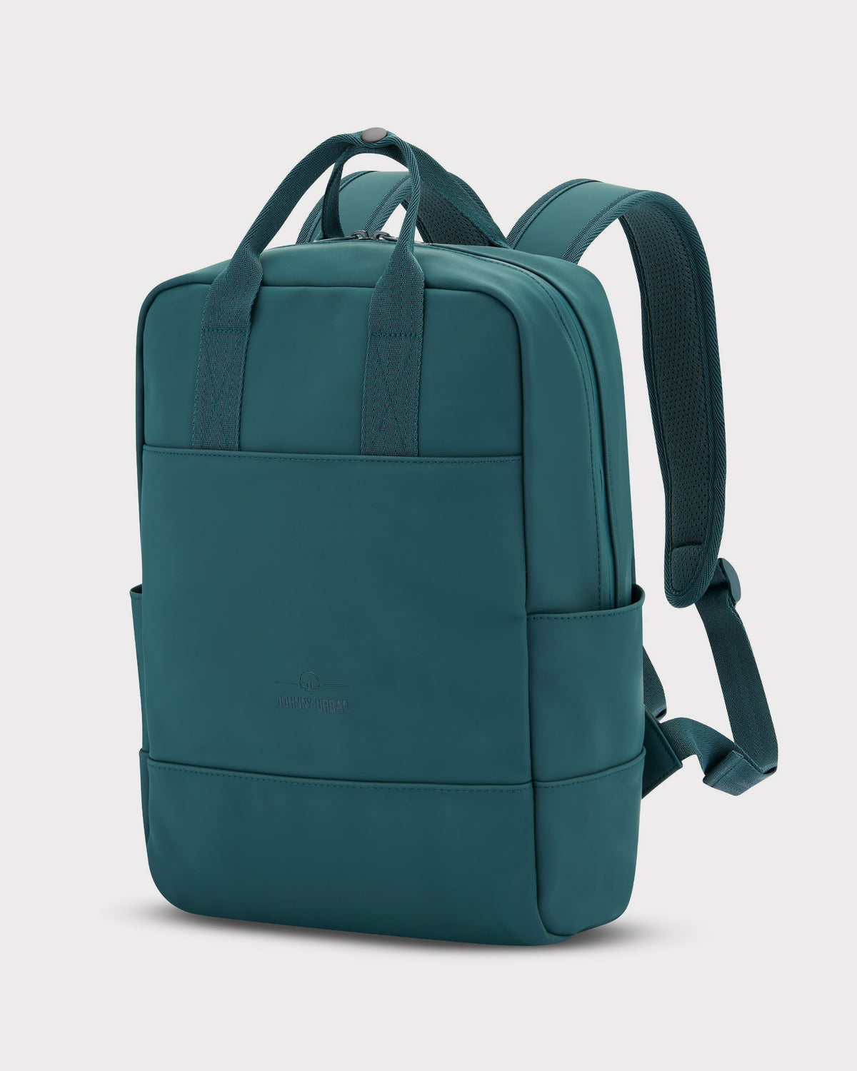 Damen-Rucksack 'Hailey' von Johnny Urban in petrolgrün mit rechteckiger Form und zwei Tragegriffen