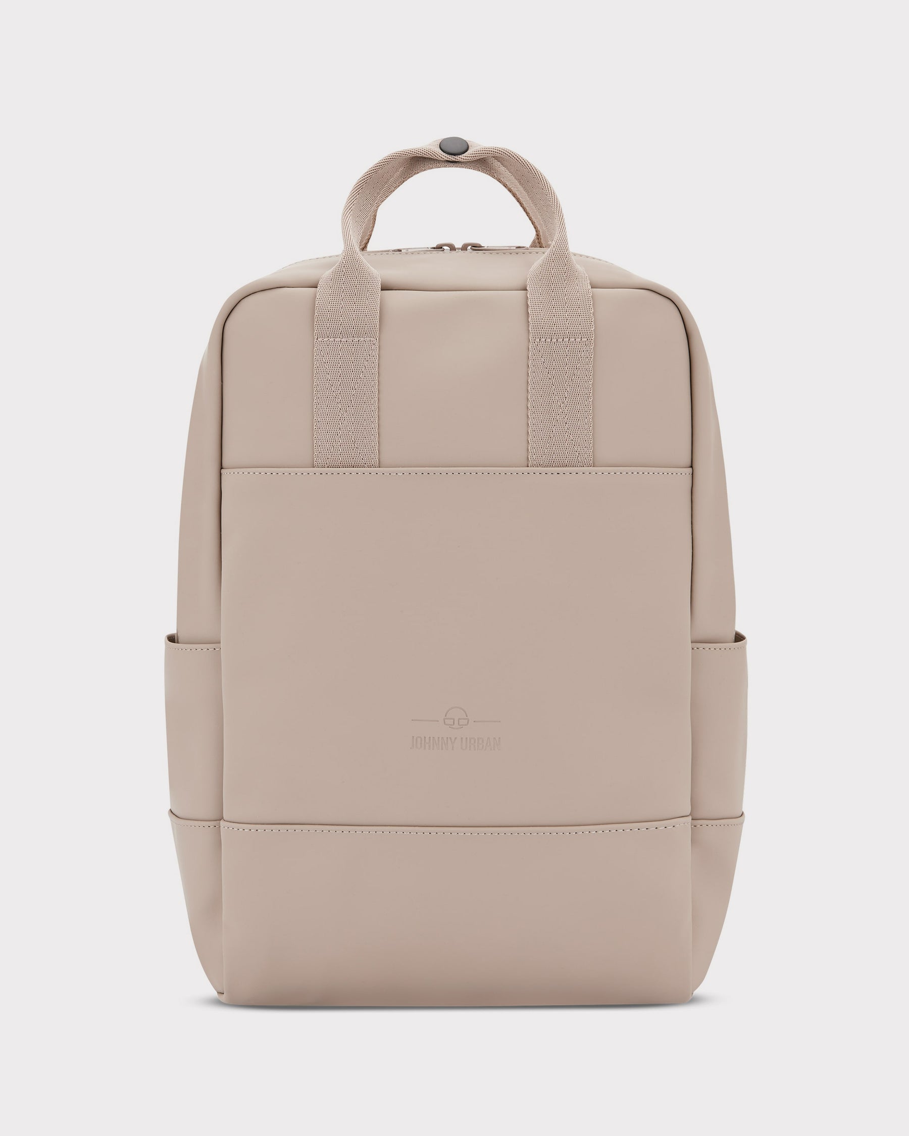 Beiger Damenrucksack 'Hailey' von Johnny Urban mit Tragegriff und seitlichen Taschen