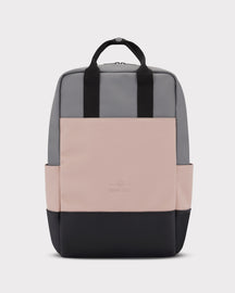 Rucksack 'Hailey' in Grau, Rosa und Schwarz mit schwarzen Tragegriffen