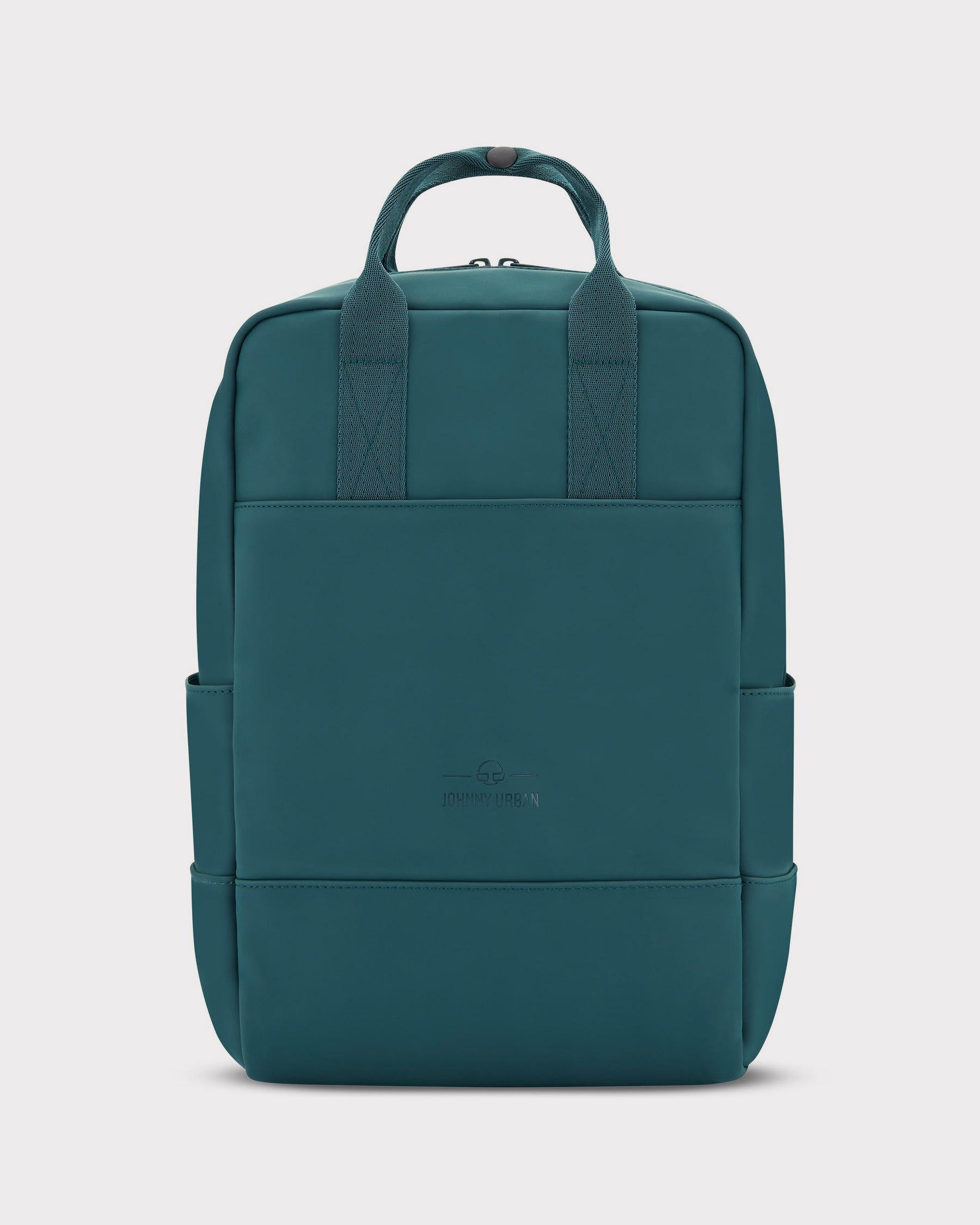 Rucksack 'Hailey' von Johnny Urban in petrolgrün mit zwei Tragegriffen und seitlichen Taschen