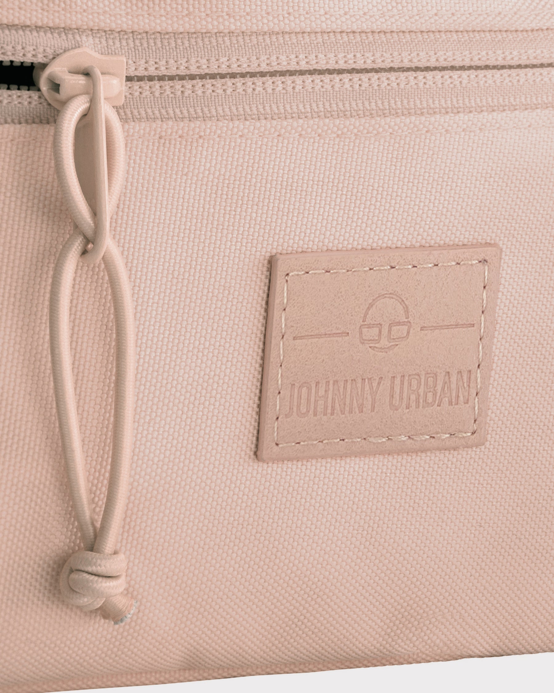 Rosa Bauchtasche 'Erik Small' mit Reißverschluss und Johnny Urban Markenlogo aus Leder