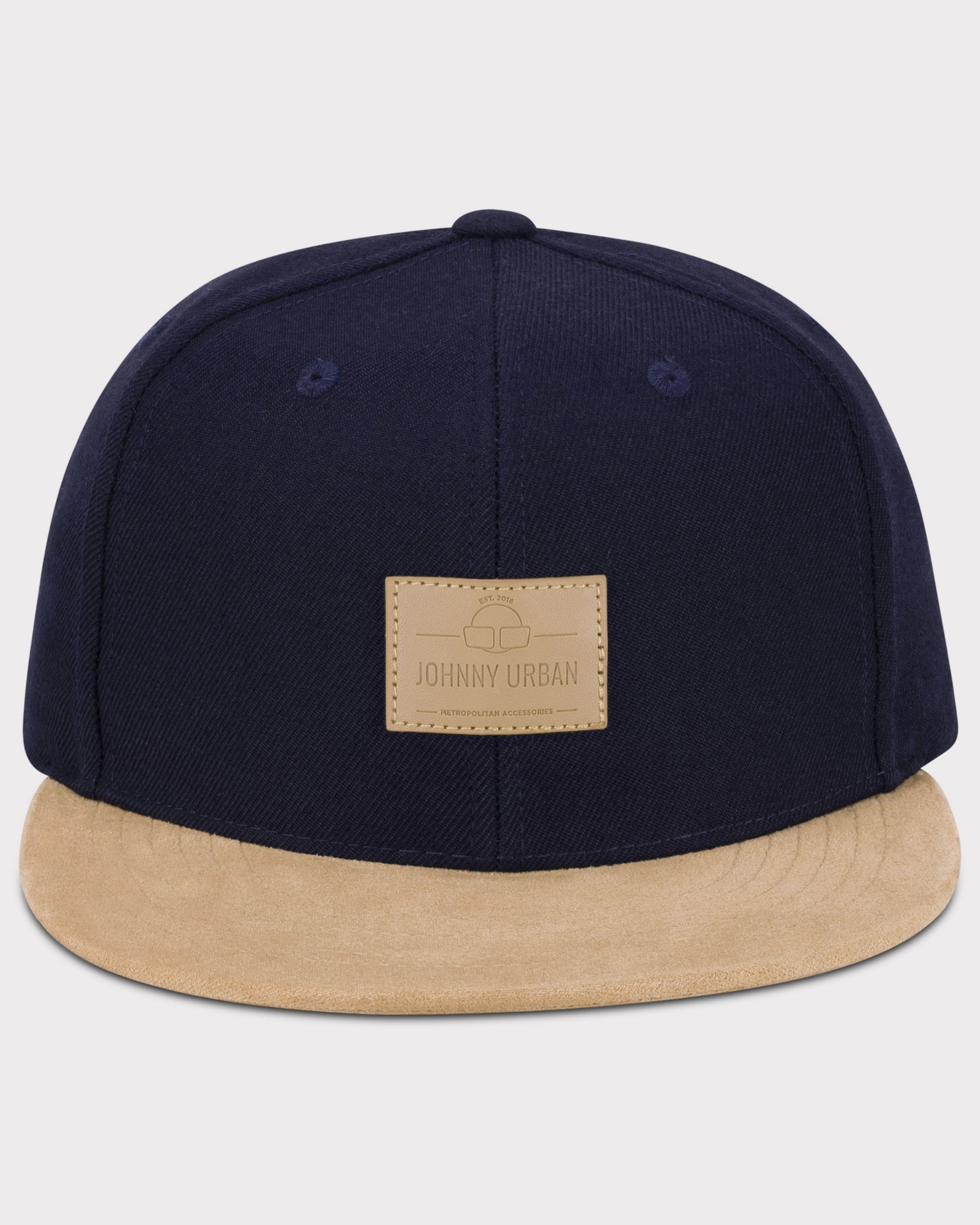 Cap ‚Dean‘ von Johnny Urban in Dunkelblau mit beigem Schild und Schirm
