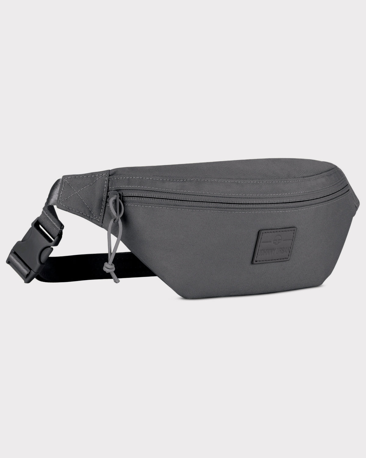 Johnny Urban Bauchtasche 'Erik Small' in Grau mit Reißverschluss und verstellbarem Gurt