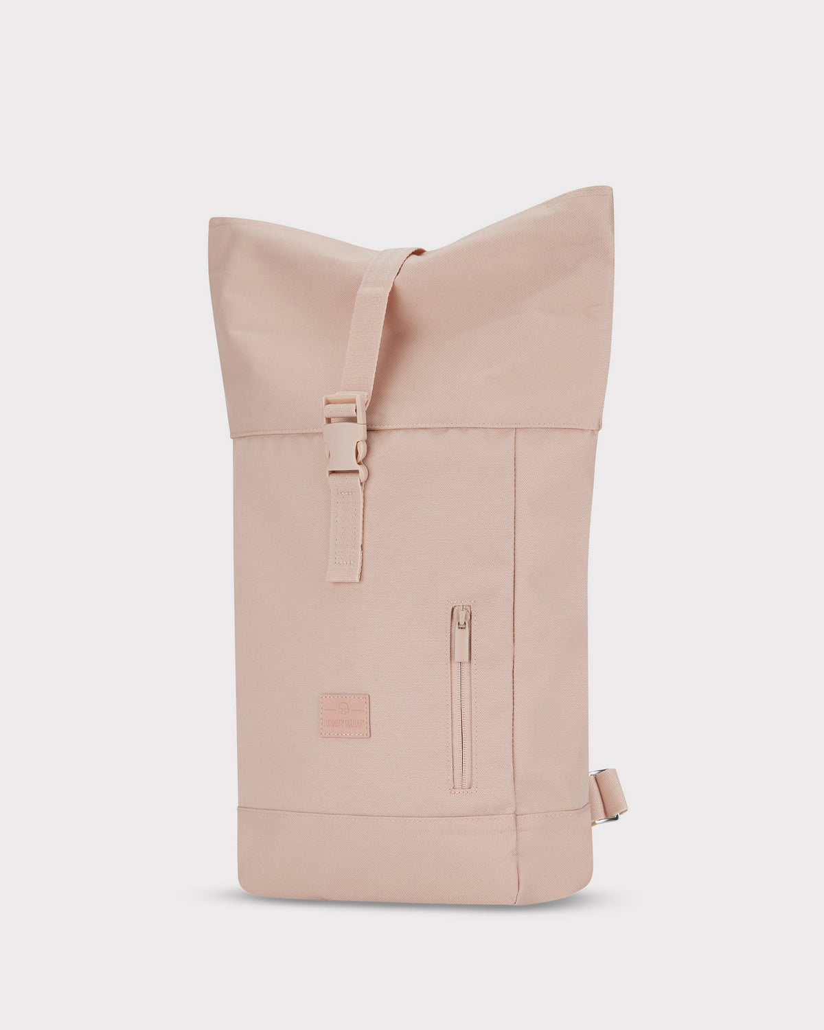 Rolltop Rucksack 'Robin Small' von Johnny Urban in rosa mit Frontreißverschluss und Klickverschluss