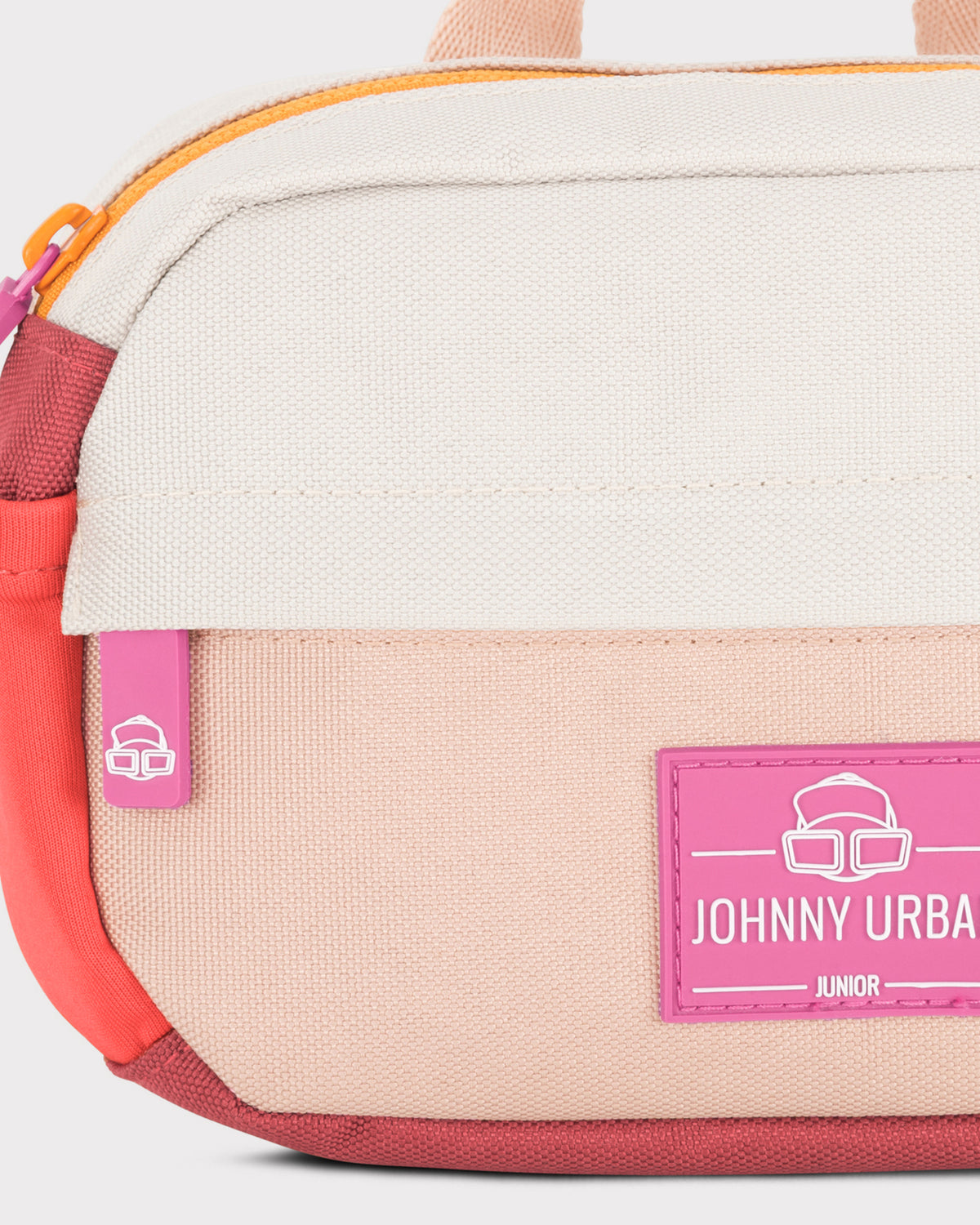 Kinder Bauchtasche 'Felix' von Johnny Urban Junior in Rosa und Beige mit pinkem Logo