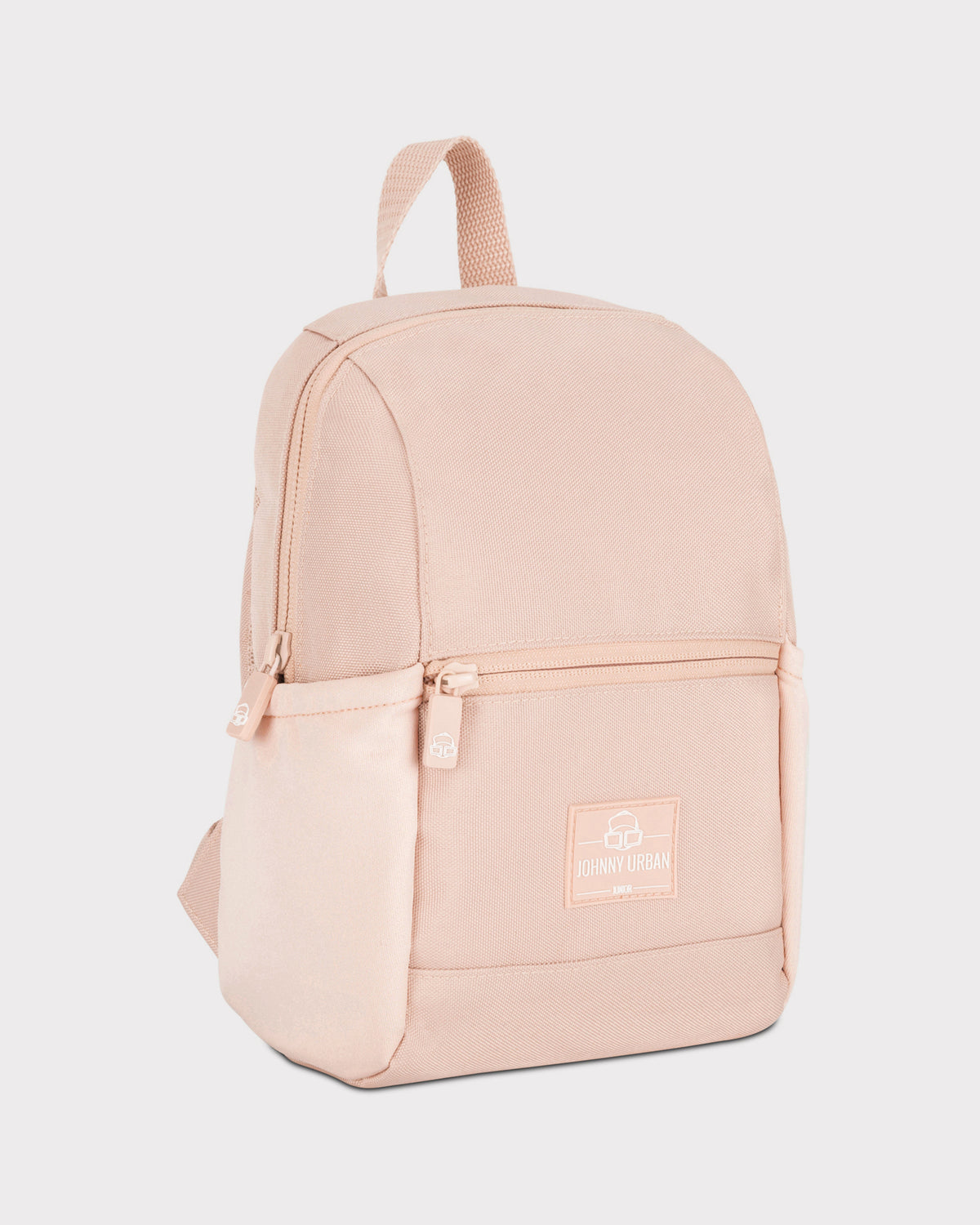 Rosa Kinderrucksack 'Leo' von Johnny Urban mit Fronttasche und Trageschlaufe