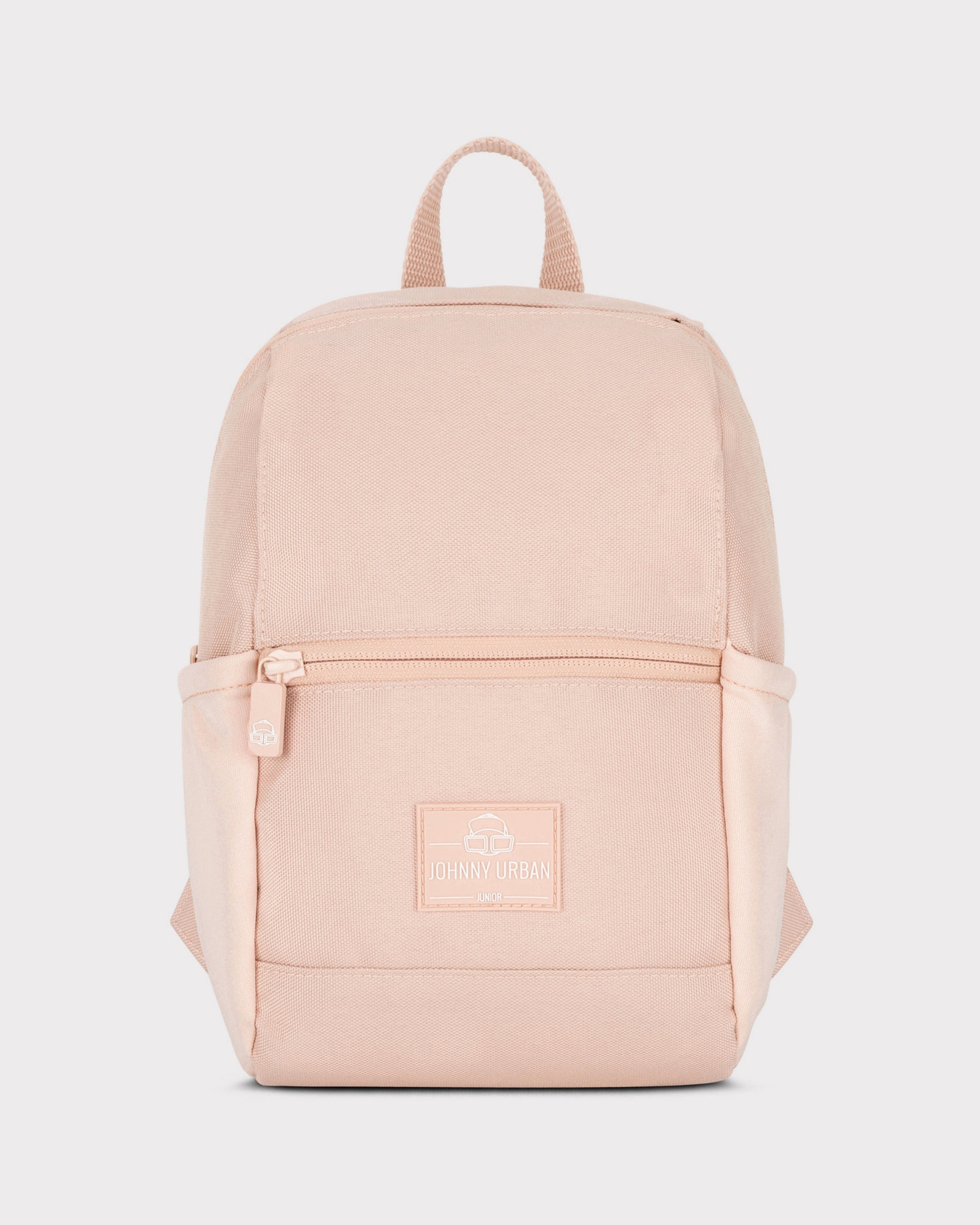 Kinderrucksack Leo von Johnny Urban in Rosa mit Frontreißverschluss und Seitentaschen