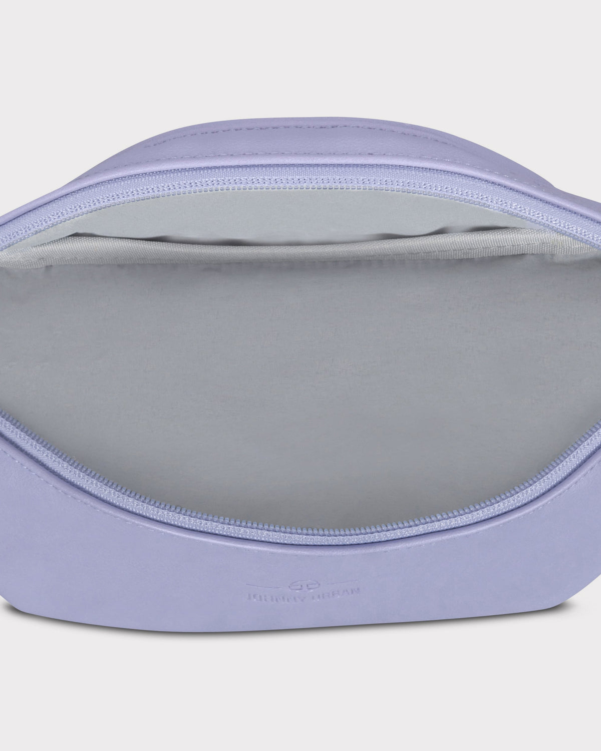 Offene fliederfarbene Bauchtasche 'Toni' aus Kunstleder mit Reißverschluss und Innenfach