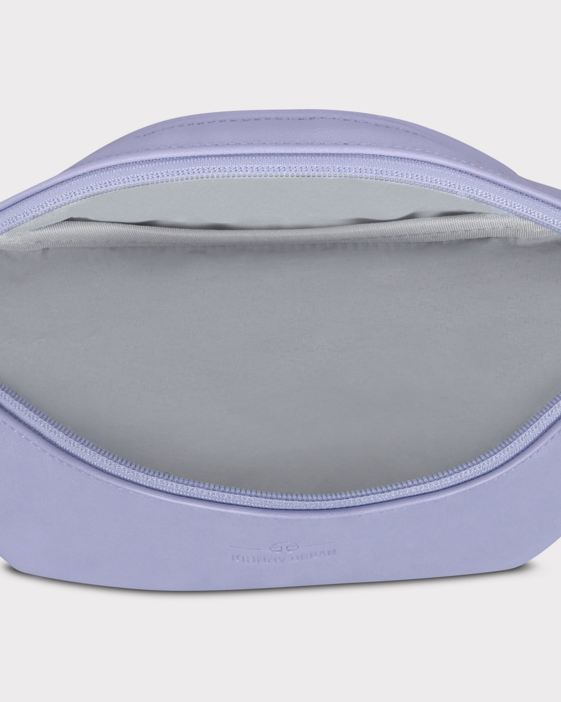 Offene fliederfarbene Bauchtasche 'Toni' aus Kunstleder mit Reißverschluss und Innenfach
