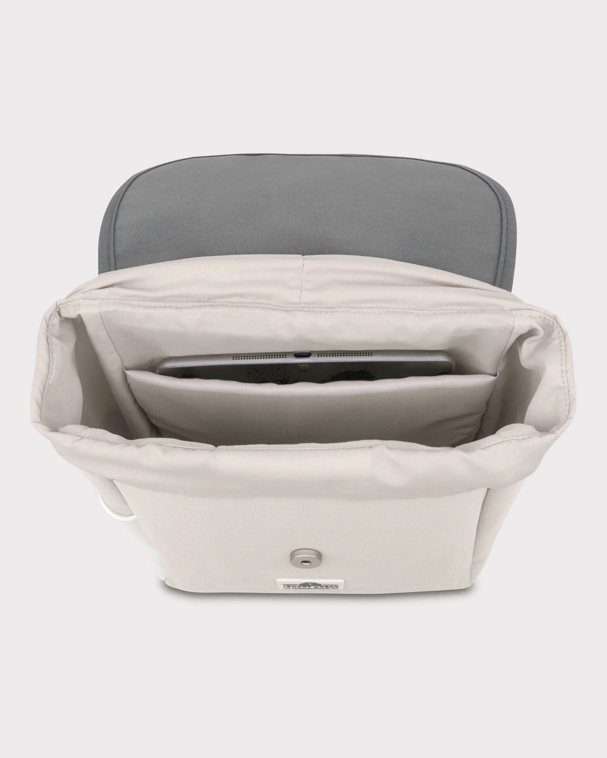Offener Damen-Rucksack 'Romy' in Beige-Grau mit Tabletfach und Innenraum