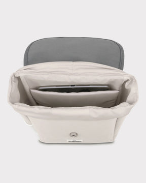 Offener Damen-Rucksack 'Romy' in Beige-Grau mit Tabletfach und Innenraum