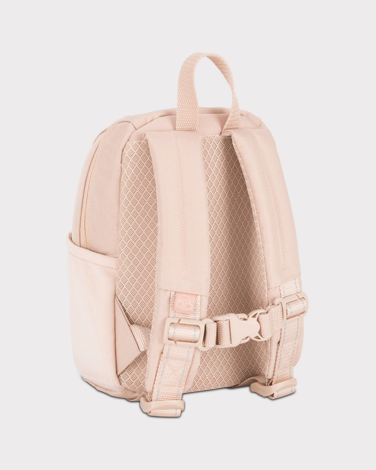 Kinderrucksack ‚Leo‘ in Rosa mit gepolsterten, verstellbaren Schultergurten und Brustgurt