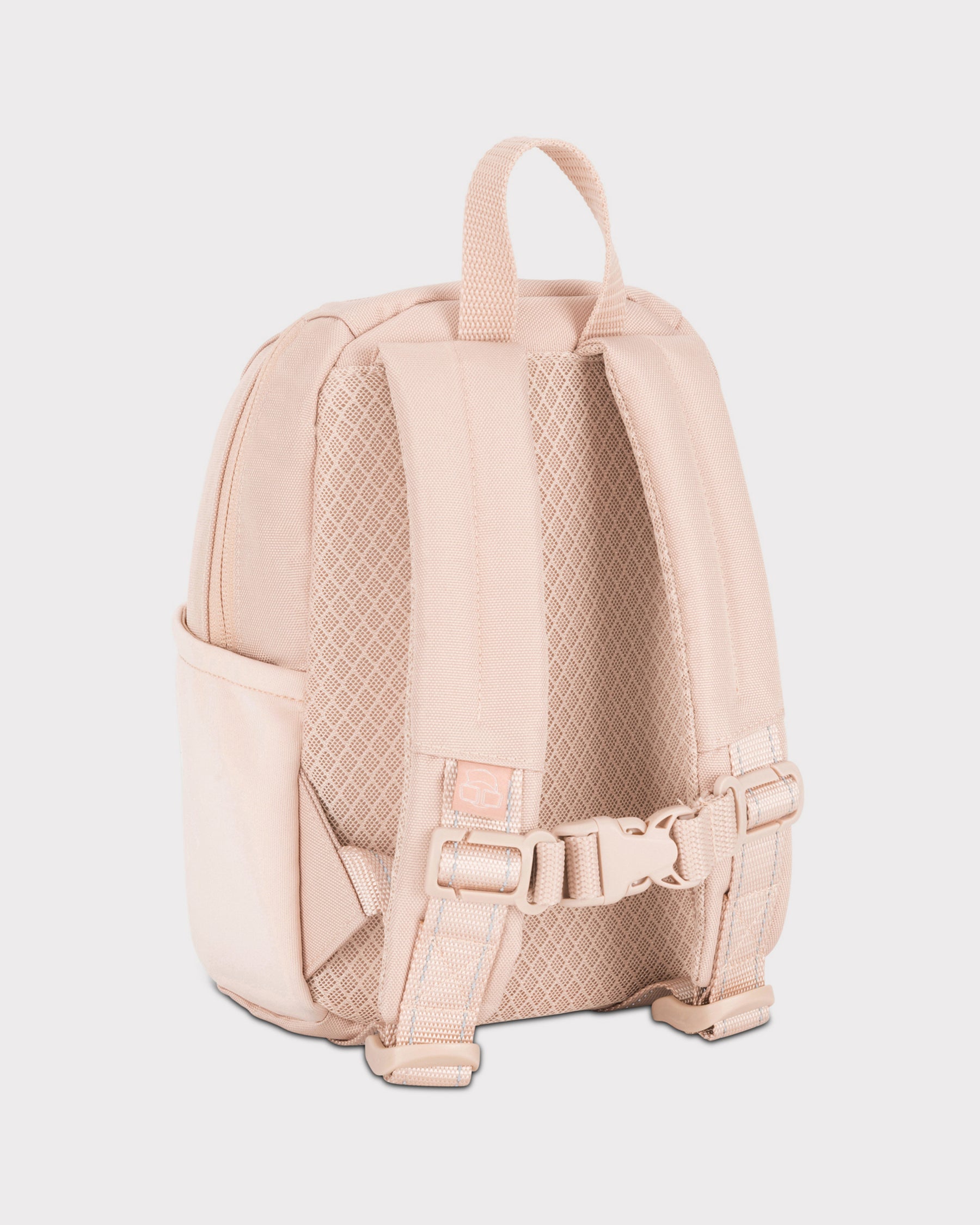 Kinderrucksack ‚Leo‘ in Rosa mit gepolsterten, verstellbaren Schultergurten und Brustgurt