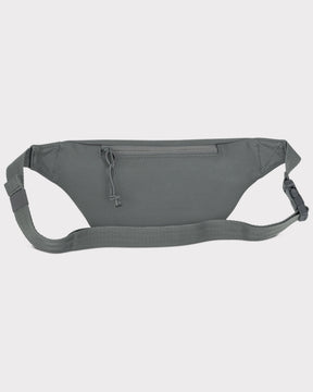 Graue Bauchtasche 'Toni' aus Kunstleder mit verstellbarem Gurt und Reißverschluss