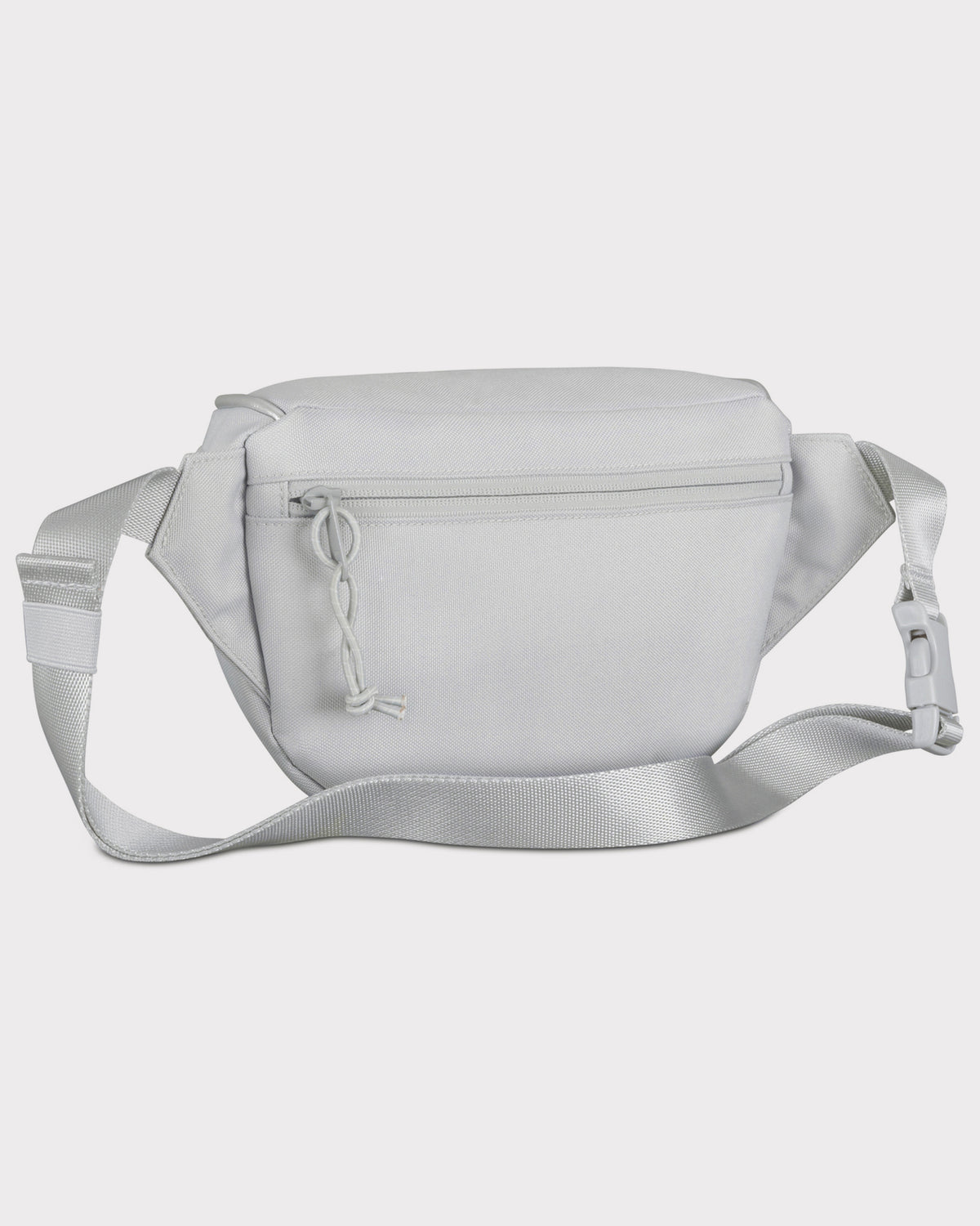 Graue recycelte Bauchtasche 'Ben' mit Reißverschluss und verstellbarem Gurt