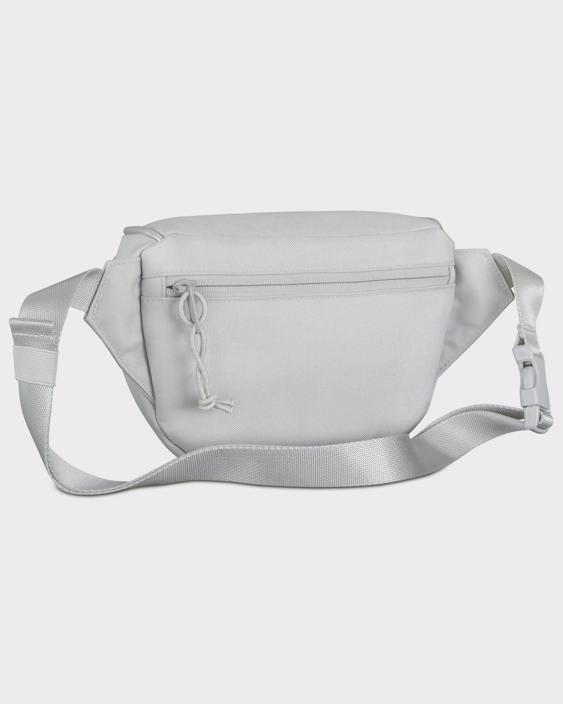 Graue recycelte Bauchtasche 'Ben' mit Reißverschluss und verstellbarem Gurt