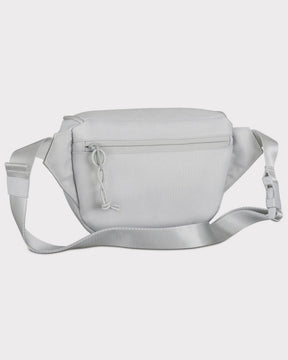 Graue recycelte Bauchtasche 'Ben' mit Reißverschluss und verstellbarem Gurt