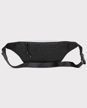 Schwarze reflektierende Bauchtasche 'Erik Small' mit Reißverschluss und verstellbarem Gurt