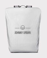 Rucksack mit Regenschutzhülle 'Bo L' in weiß mit Johnny Urban Logo
