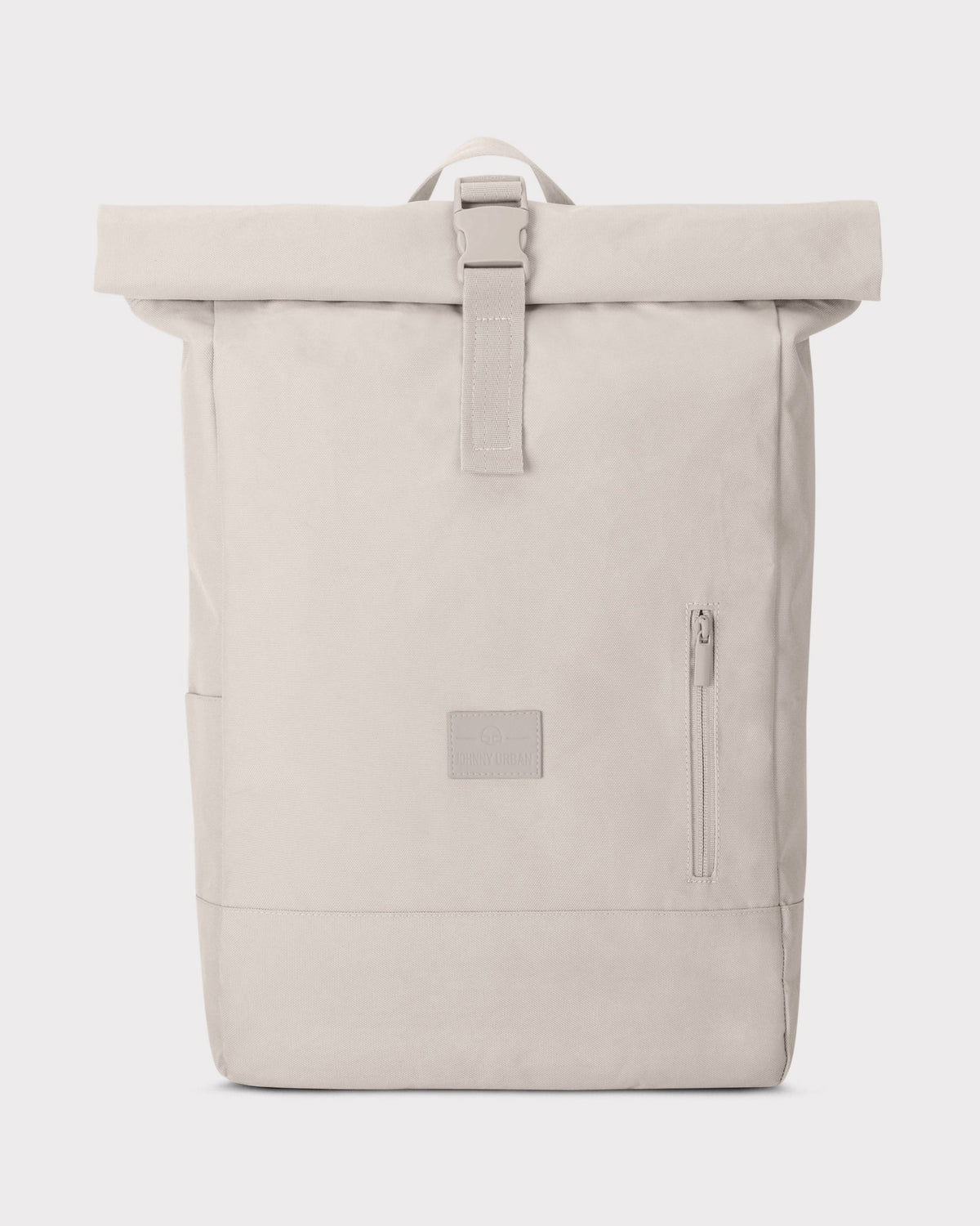 Rolltop Rucksack 'Robin Large' von Johnny Urban in beige mit seitlicher Reißverschlusstasche