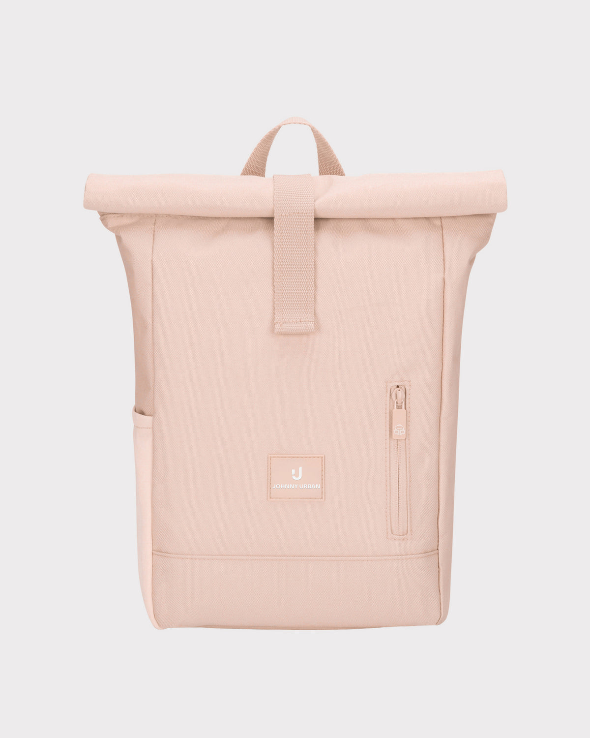 Rolltop Kinderrucksack 'Aaron' von Johnny Urban in rosa mit Frontreißverschluss und Trageschlaufe
