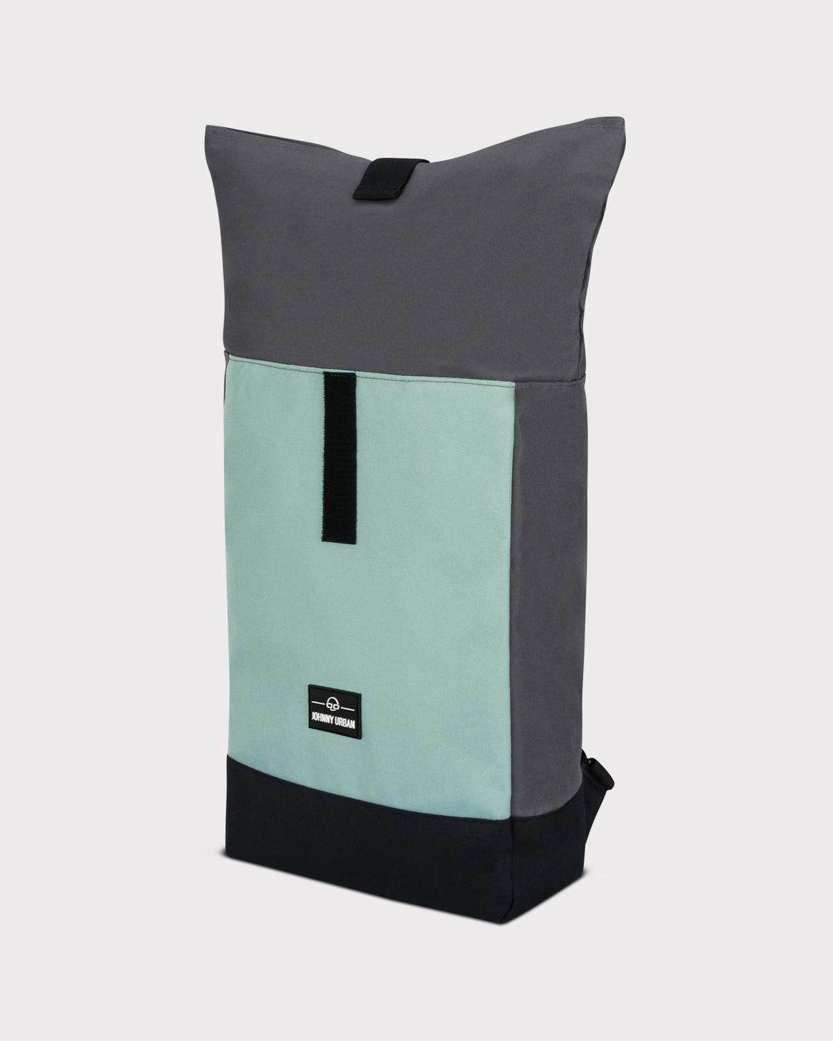 Rolltop Rucksack 'Ryan' von Johnny Urban in Grau, Mint und Schwarz mit Frontverschluss