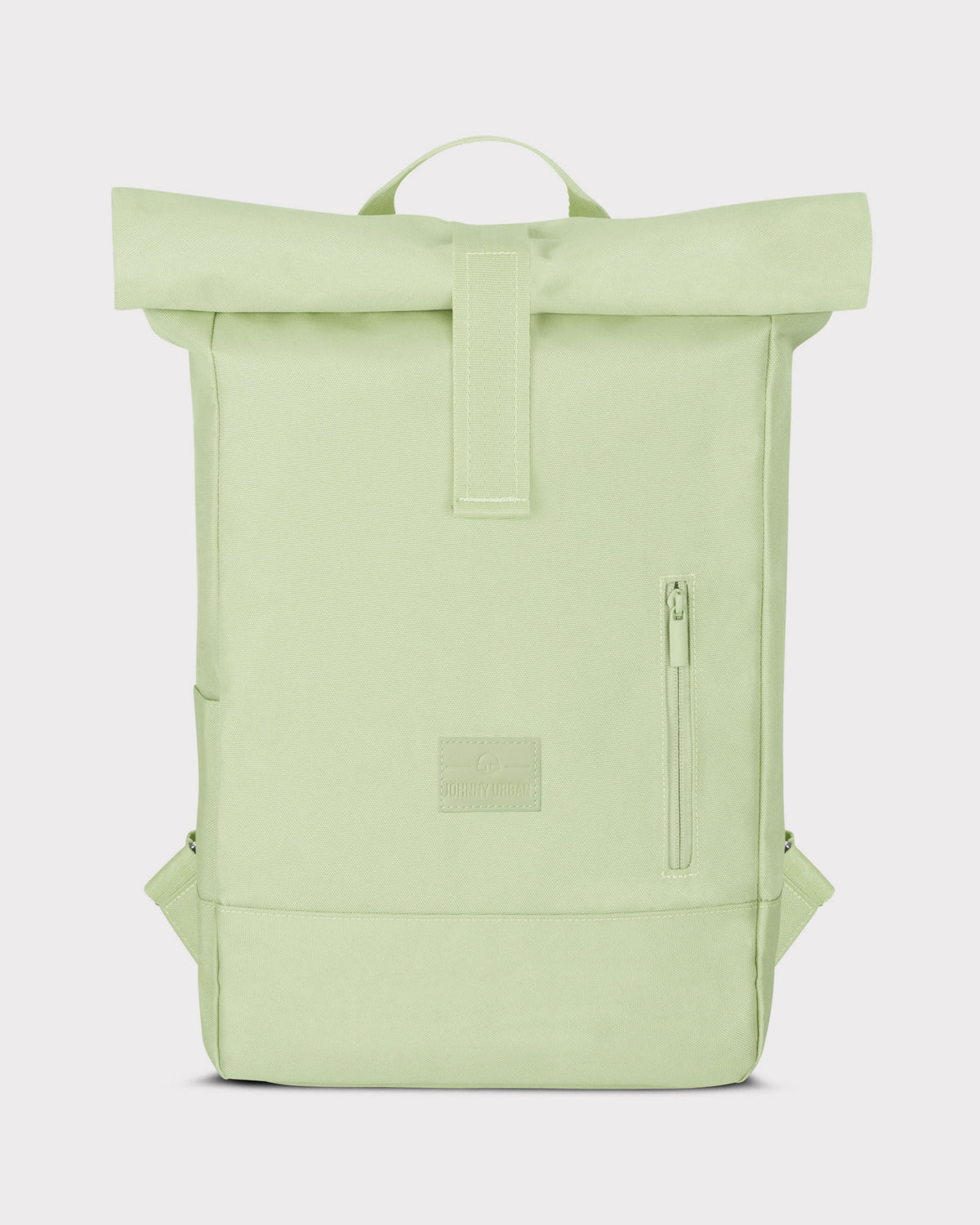 Rolltop Rucksack 'Robin Medium' von Johnny Urban in limettengrün mit Fronttasche und Tragegriff
