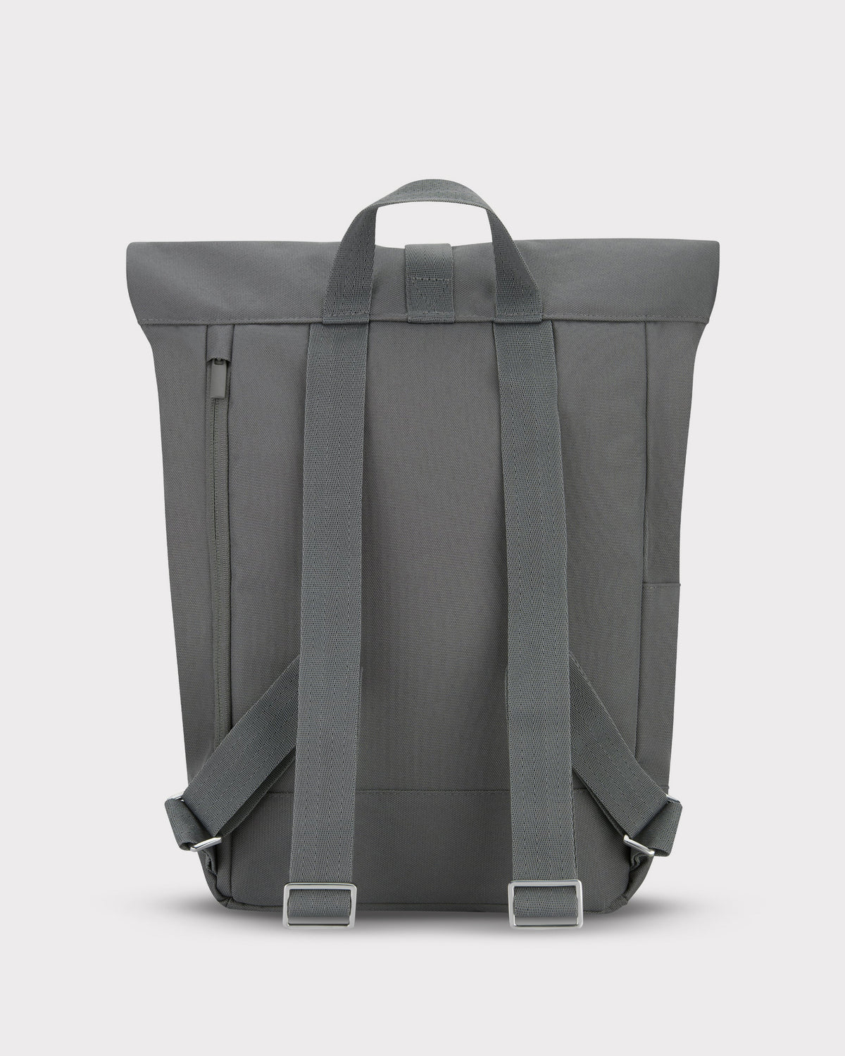 Rolltop Rucksack Robin Small in Dunkelgrau mit verstellbaren Schultergurten und Tragegriff