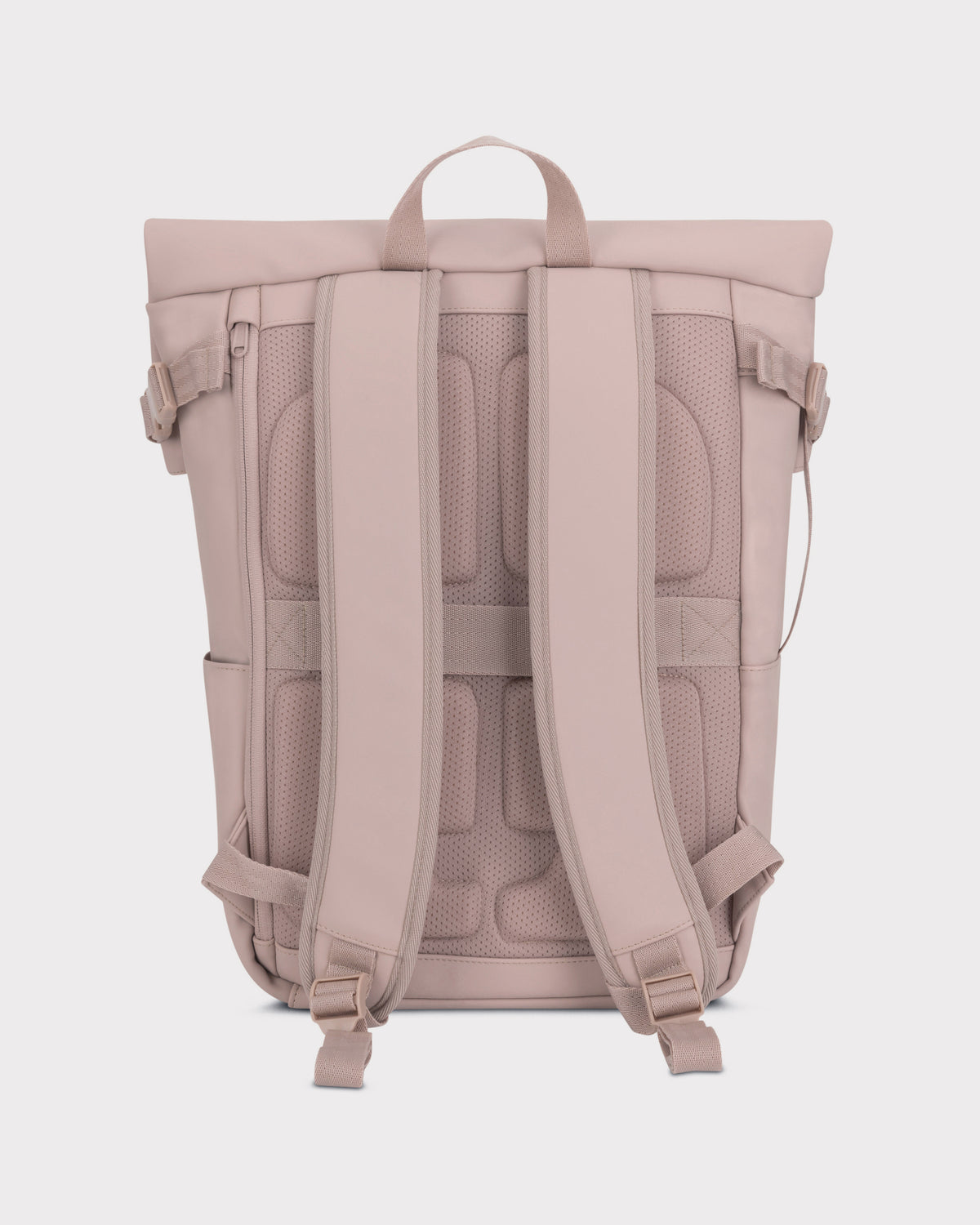 Rolltop Rucksack Henry, wasserdicht, Damen, rosa, mit gepolsterten Trägern und Rückenbereich