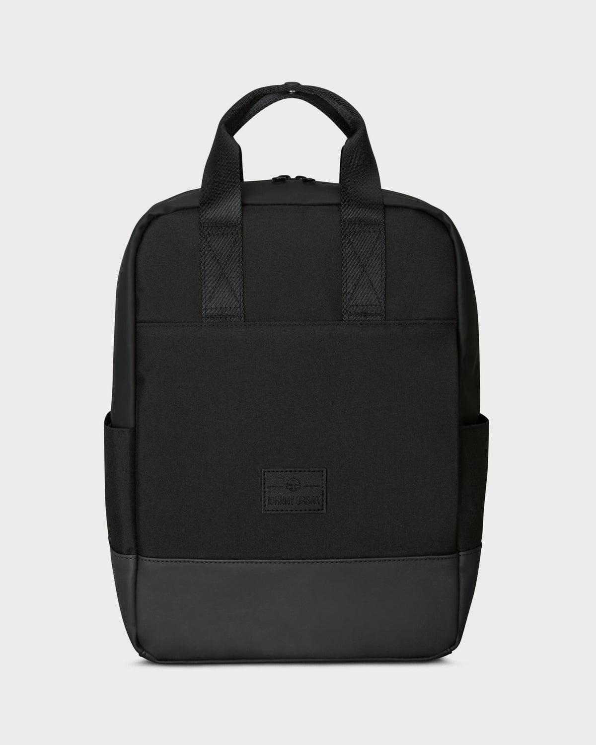 Schwarzer Johnny Urban Rucksack 'Jona Medium' mit zwei kurzen Griffen und Lederboden