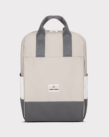 Rucksack 'Jona Large' von Johnny Urban in beige mit grauem Boden und Tragegriffen